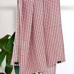 Waffle Pattern Cotton Bath Towel-46