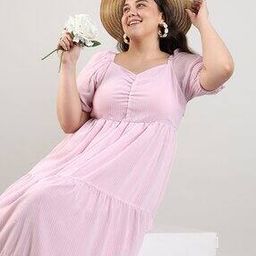 Women Sweetheart-Neck Tiered Dress-image-3