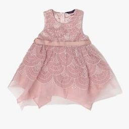 Girls Embroidered Fit & Flare Dress-image-91