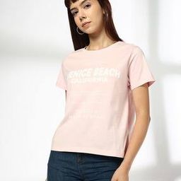 Women Printed Regular Fit Crew-Neck T-Shirt-image-89