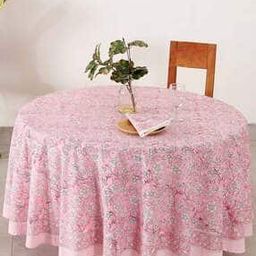 Floral Print 6-Seater Table Cover with Napkins-22