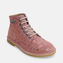 Women Typographic Print Ankle-Length Boots with Lace Fastening-image-38