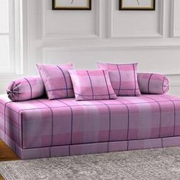 Set of 6 Checked Pillow Covers-12