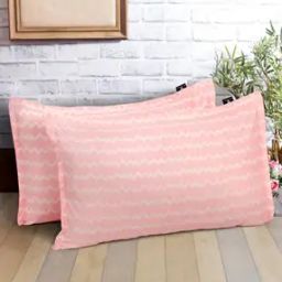 Set of 2 Chevron Print Pillow Covers 27" x 17"-3