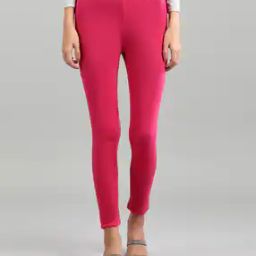 Ankle-Length Leggings with Elasticated Waist-image-84