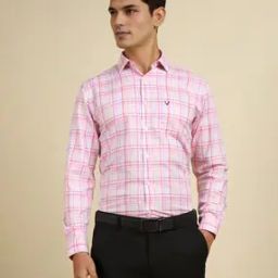 Men Checked Slim Fit Shirt with Spread Collar-image-29