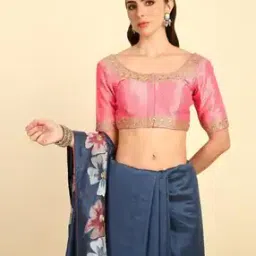 Women Embroidered Front Open Blouse-52