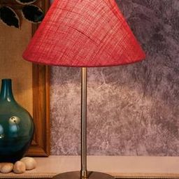 Jute Shade Table Lamp with Steel Base-image-36