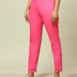 Women Slim Fit Pleated Pants-image-26