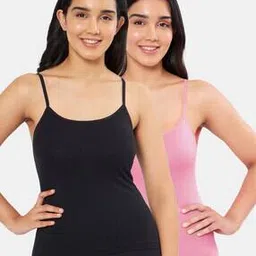 Pack of 2 Cotton Camisoles-image-54