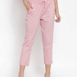 Relaxed Fit Trousers with Drawstring Waist-image-54