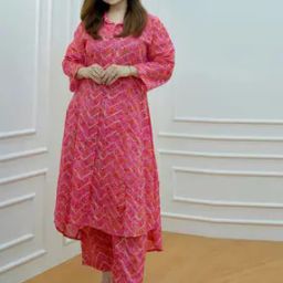Women Printed A-Line Kurta Set-image-47