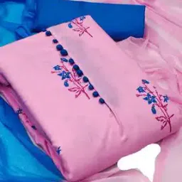 Floral Print 3-Piece Unstitched Dress Material-image-12
