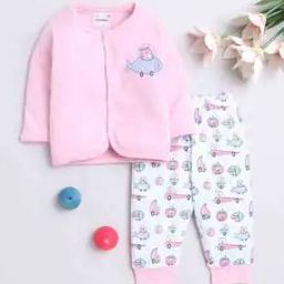 Graphic Print Cotton Jabla & Pyjamas Set-picture-34