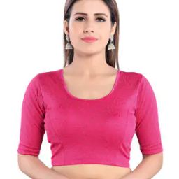 Elbow Length Sleeves Slip-on Blouse-image-34
