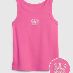 Barbie Arch Logo Ribbed Tank Top-image-101