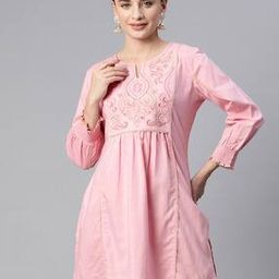 Women Embroidered A-Line Kurta-image-39