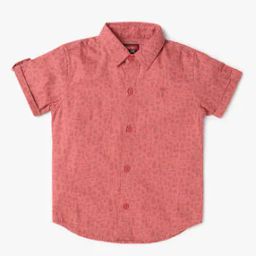 Printed Shirt with Spread Collar-picture-26