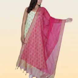 Embellished Dupatta with Tassels-14
