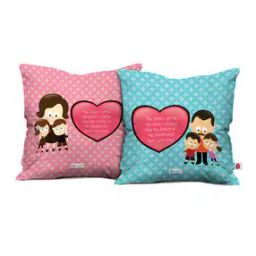 Set of 2 Graphic Print Pillow Covers 12" 12"-image-52
