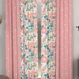 Pack of 4 Floral Print Curtains-15