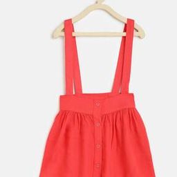 Solid A-line Skirt-picture-32