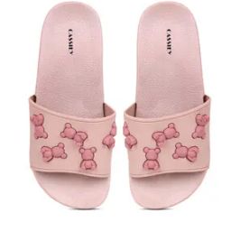 Women Slip-On Slides with Applique-46