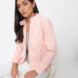 Panelled Zip-Front Jacket with Insert Pockets-image-105