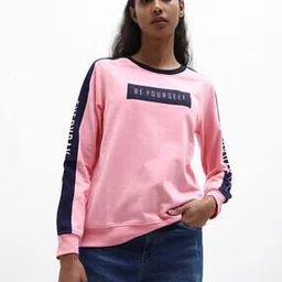 Typographic Print Crew-Neck Sweatshirt-image-63