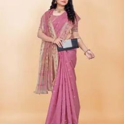 Women Printed Saree with Contrast Border-image-58