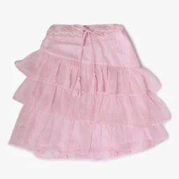 Striped Tiered Skirt with Elasticated Waist-picture-9