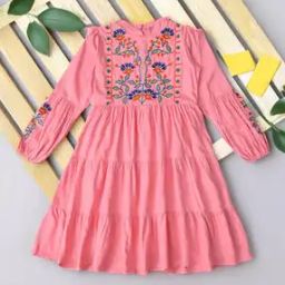 Women Embroidered Fit & Flare Dress-image-3