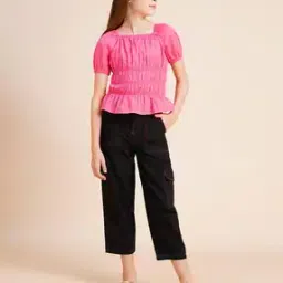 vero moda Girls Smoked Regular Fit Top-picture-25