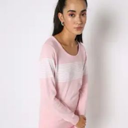 Striped Scoop-Neck Pullover-50