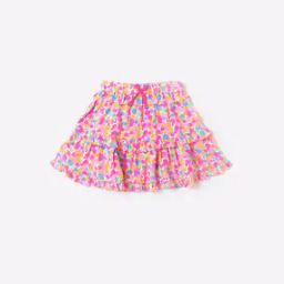 Polka-Dot Print Tiered Skirt-picture-17
