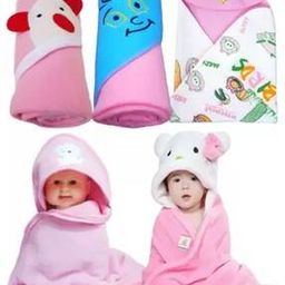 Pack of 5 Hooded Baby Blankets-image-33