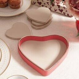 Faux Leather Heart Shaped Platter-35