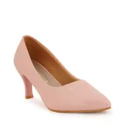 Pointed-Toe Kitten Heeled Shoes-53