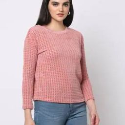 Checked Round-Neck Sweatshirt-picture-39
