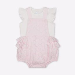 Strappy Schiffli Romper with Bodysuit-picture-49