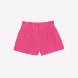 Pleated Shorts with Button Closure-picture-35