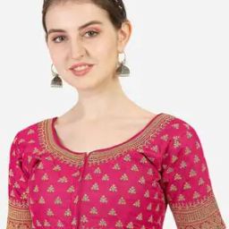 Women Embroidered Front Open Blouse-image-95