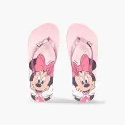 Girls Minnie Mouse Print Thong-Strap Flip-Flops-image-52