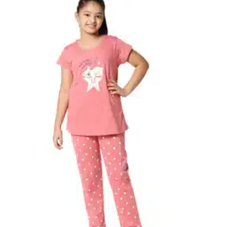 Graphic Print T-Shirt & Pyjamas Set-picture-14