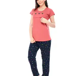 Graphic Print T-Shirt & Pyjama Set-image-7