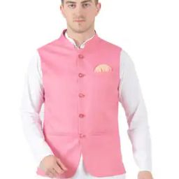 Slim Fit Nehru Jacket with Welt Pockets-18