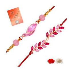 Men Set of 2 Stone-Studded Tie-Up Rakhis-image-9
