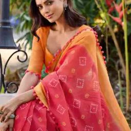 Women Printed Saree with Blouse Piece-image-85