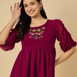 Women Embroidered Regular Fit Top-image-18