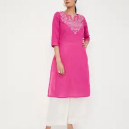max Women Embroidered Straight kurta-picture-37